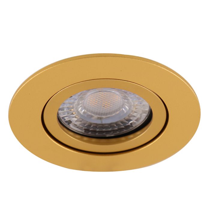 Metal recessed light brass, Scott