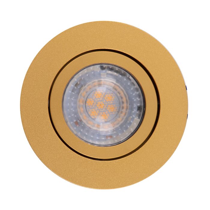 Metal recessed light brass, Scott
