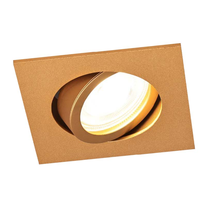 Metal recessed light brass, Scott