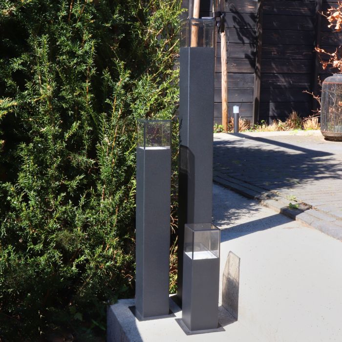 Modern outdoor light black, Sanel, IP44