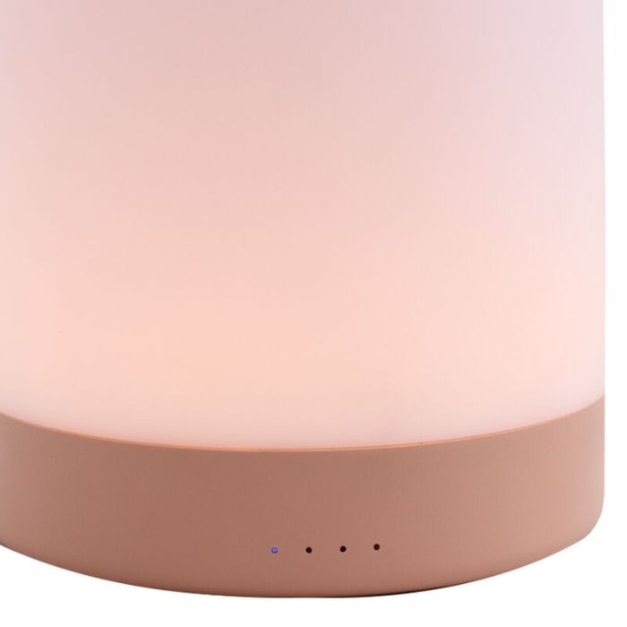 Pink kid's night light plastic, Esper, 3W, 3000K LED, 3-step dimmable