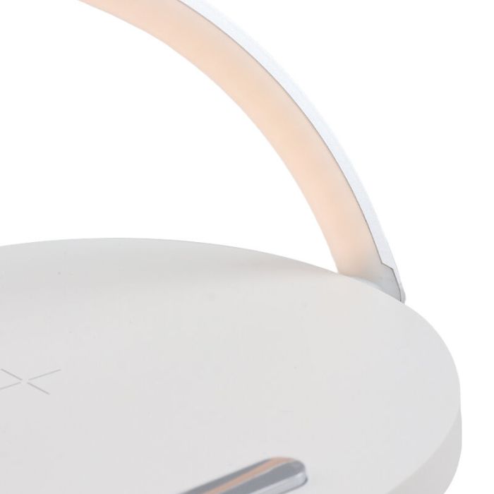 White table lamp plastic, Erhan, 2W, 3000K LED, with switch