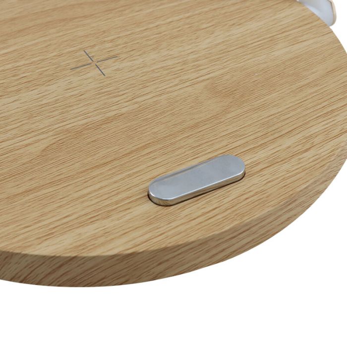 Wooden table lamp plastic, Erhan, 2W, 3000K LED, with switch