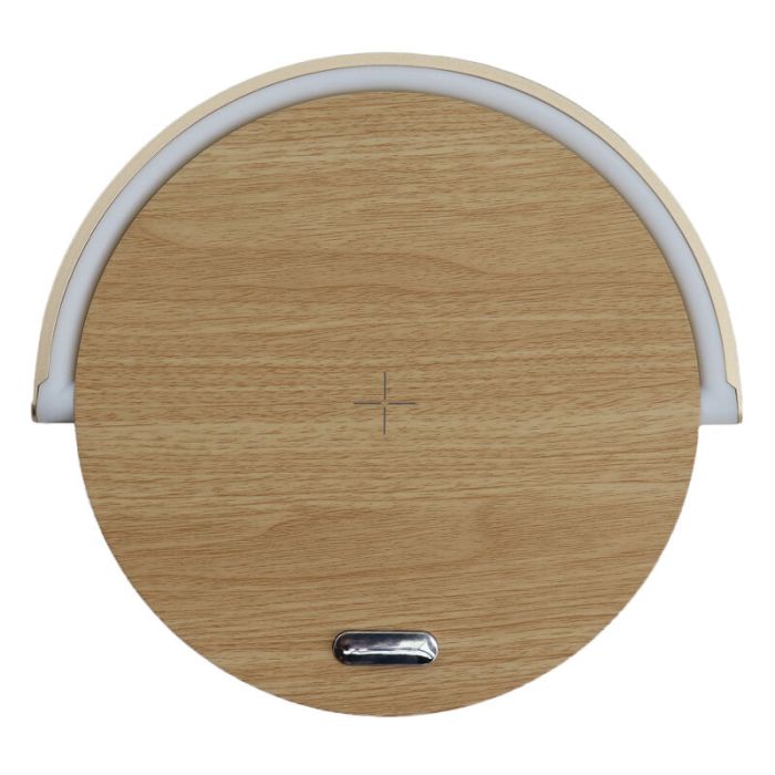 Wooden table lamp plastic, Erhan, 2W, 3000K LED, with switch