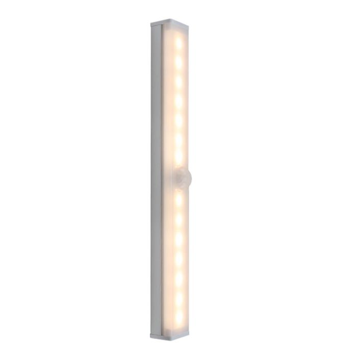 Silver wardrobe light plastic, Ilana, 1W, 3000K LED