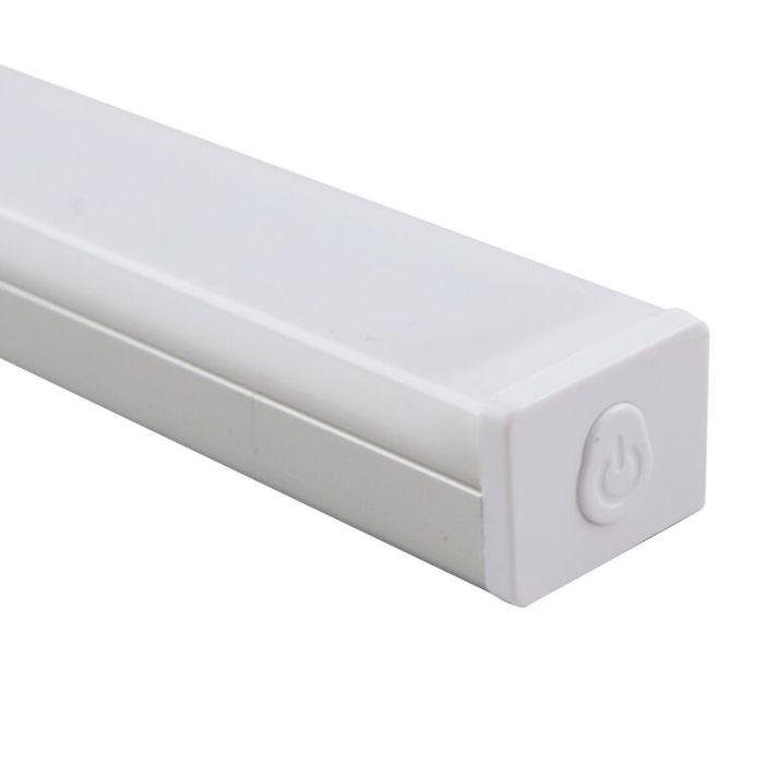 Silver wardrobe light plastic, Ilana, 1W, 3000K LED