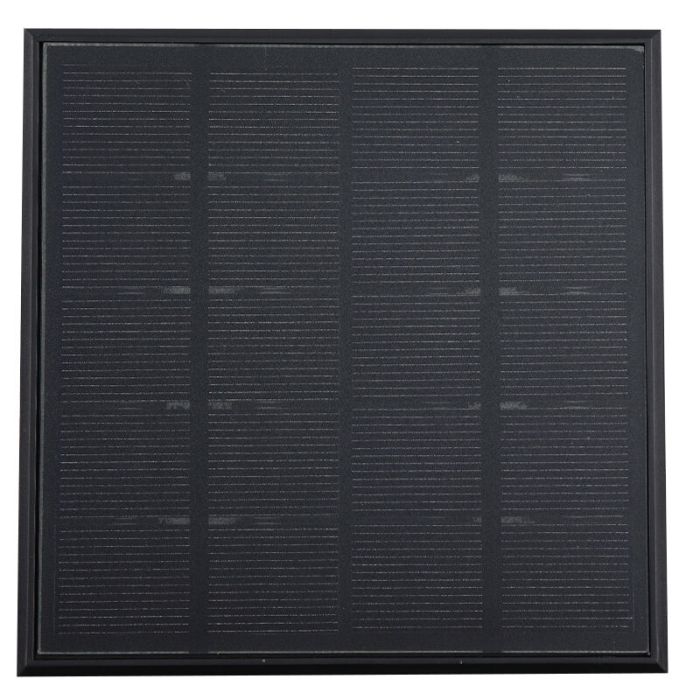 Black solar outdoor wall light plastic, Henk, IP65