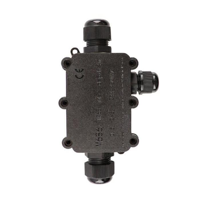 Connection set for 2 outdoor lamps