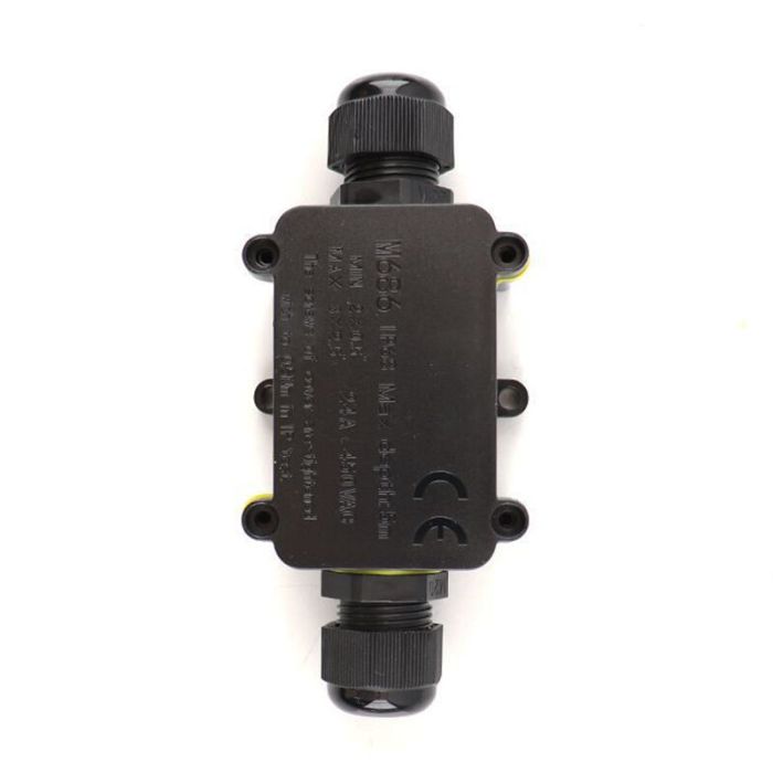 Connection set for 2 outdoor lamps