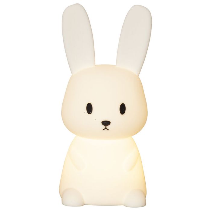 Plastic kid's night light white, Bunny, 0,5W, RGBW LED, with switch