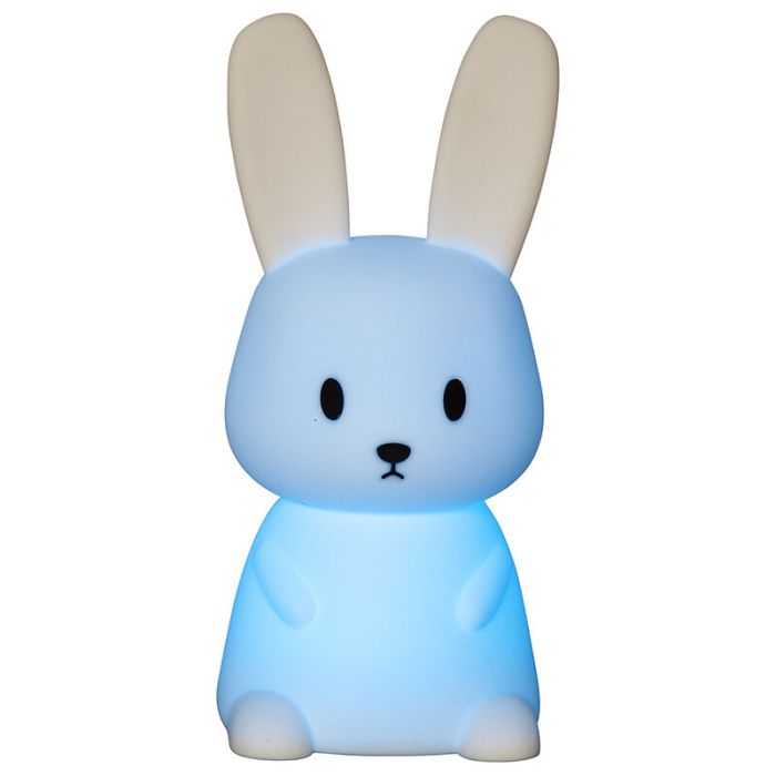 Plastic kid's night light white, Bunny, 0,5W, RGBW LED, with switch
