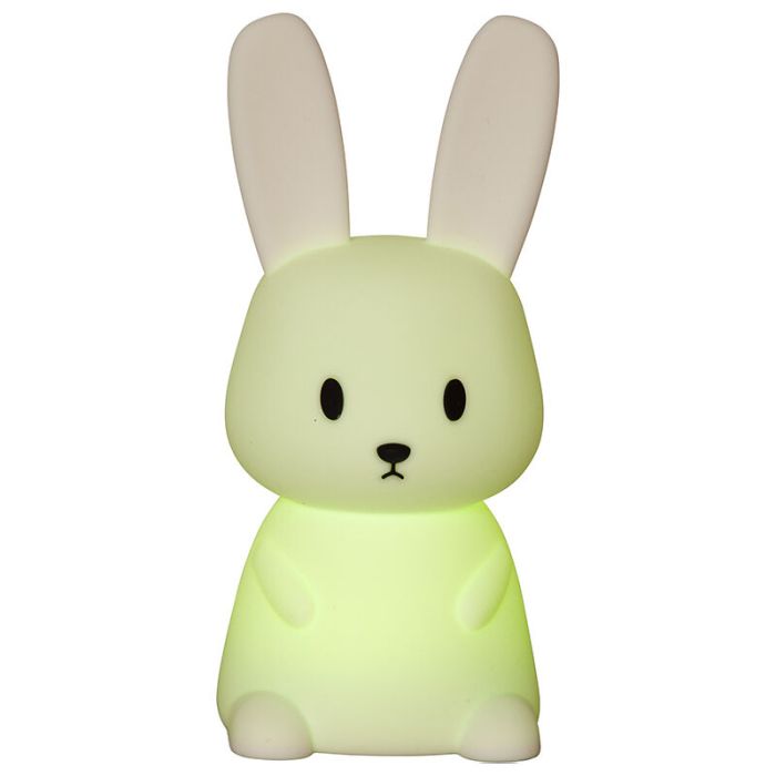 Plastic kid's night light white, Bunny, 0,5W, RGBW LED, with switch