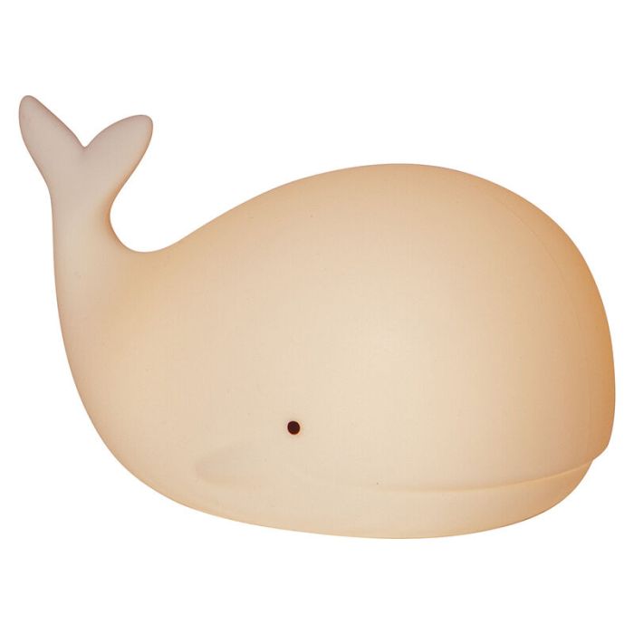 Plastic kid's night light white, Whale, 0,5W, RGBW LED