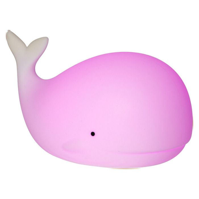 Plastic kid's night light white, Whale, 0,5W, RGBW LED