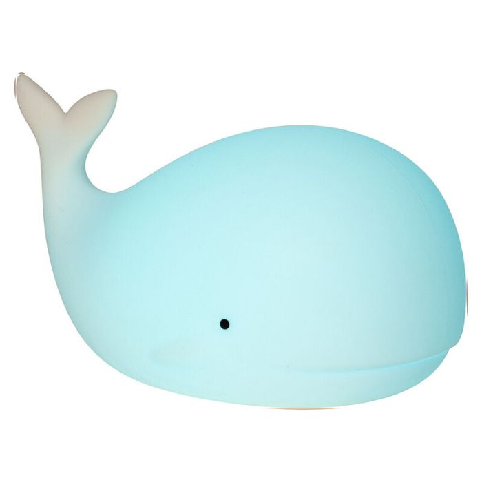 Plastic kid's night light white, Whale, 0,5W, RGBW LED