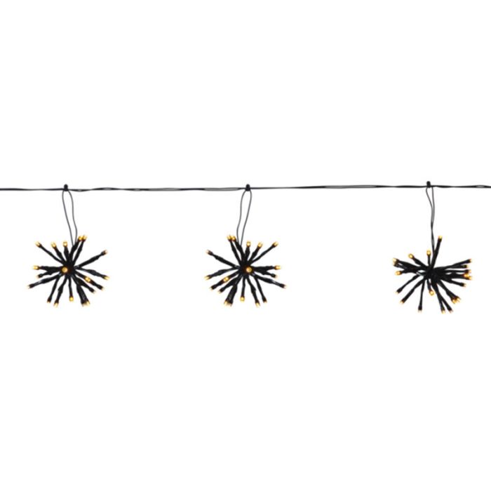Plastic Christmas light black, 3,1W, 2200K LED, IP44