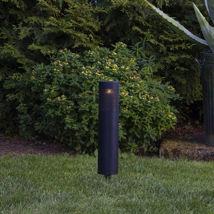 Aluminium solar garden spike light black, Adela, 0,064W, 3000K LED, IP44