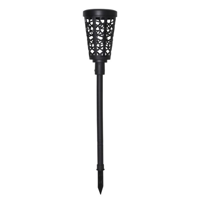 Plastic solar garden spike light black, Amresh, 0,03W, 3000K LED, IP44