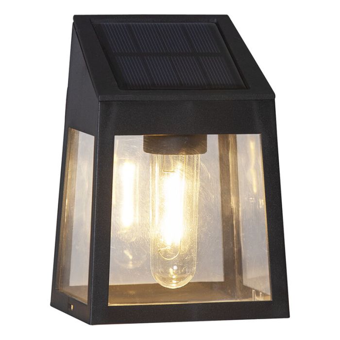 2-pack modern solar lights Amro, black
