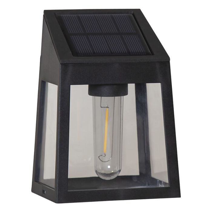 2-pack modern solar lights Amro, black