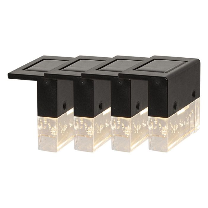 4-pack fence wall lights solar-powered, Ailyn