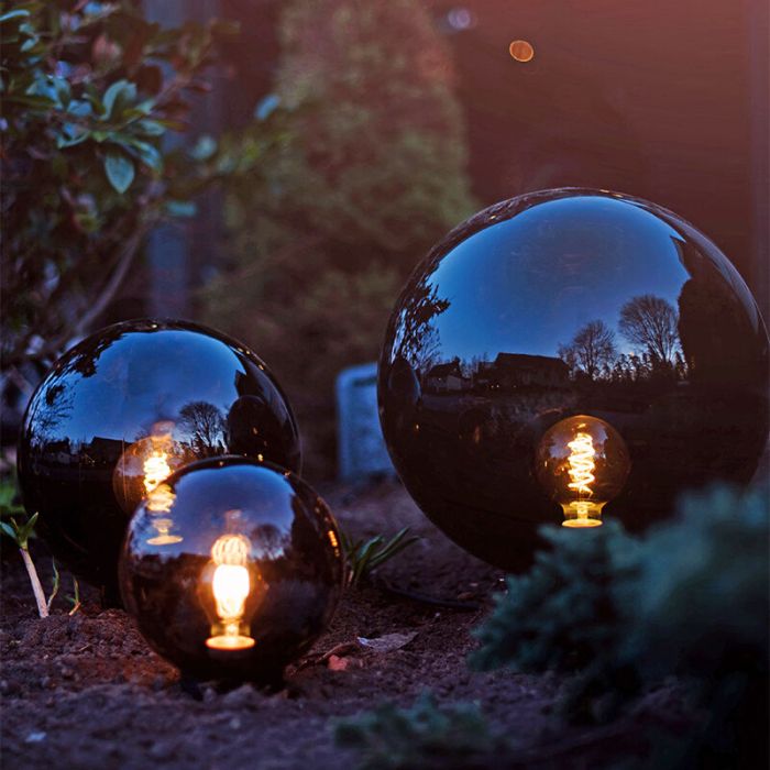 Modern garden spike light black, Aize, IP44