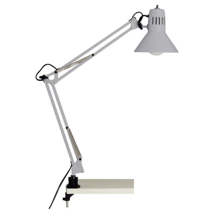 Metal clip spotlight grey, Katharina, with switch