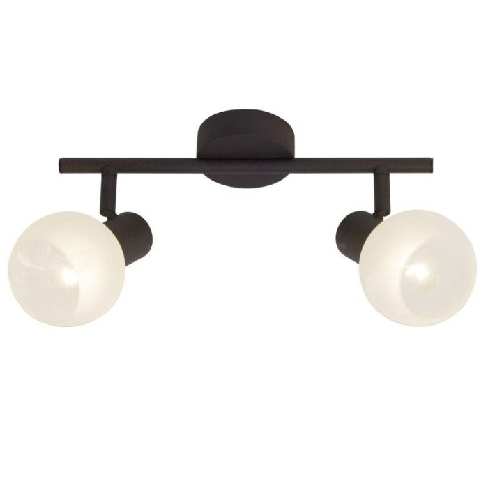 Glass ceiling spotlight brown, Bertus