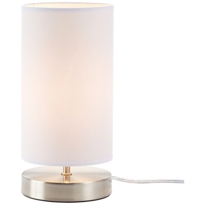 Fabric table lamp white, Merinde, with switch