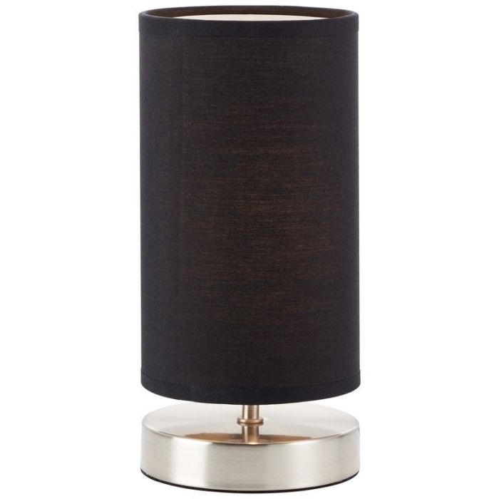 Fabric table lamp black, Merinde, with switch