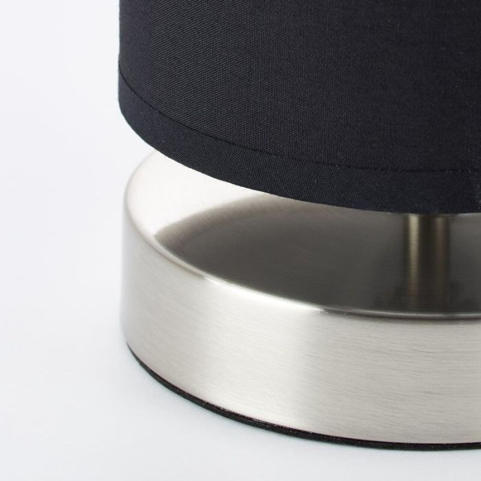Fabric table lamp black, Merinde, with switch