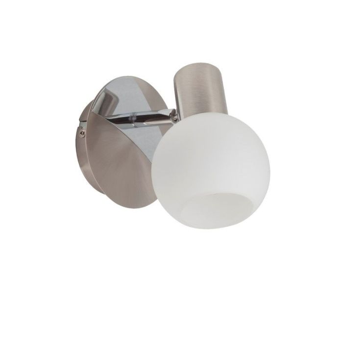 Glass wall light chrome, Ronaldo