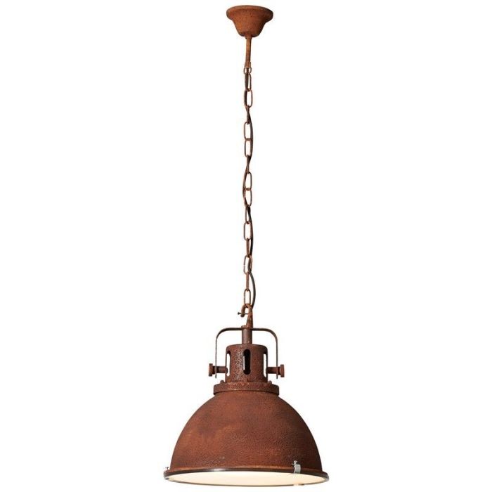 Industrial pendant light rust coloured, Alexi