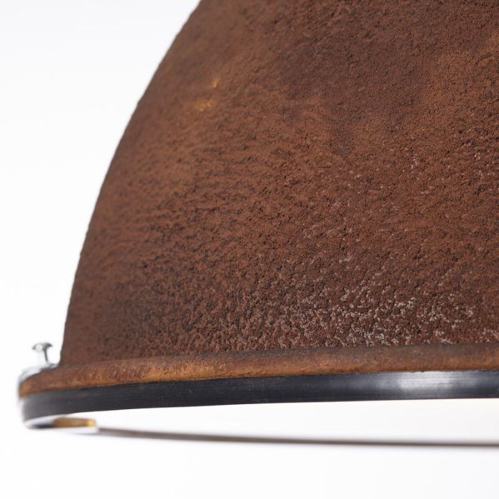 Industrial pendant light rust coloured, Alexi