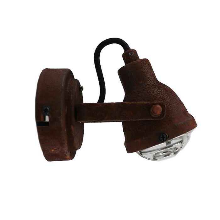 Industrial wall spotlight rust coloured, Abyga