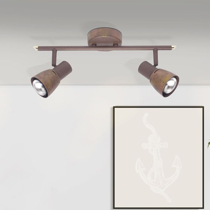 Metal ceiling spotlight copper, Rieko