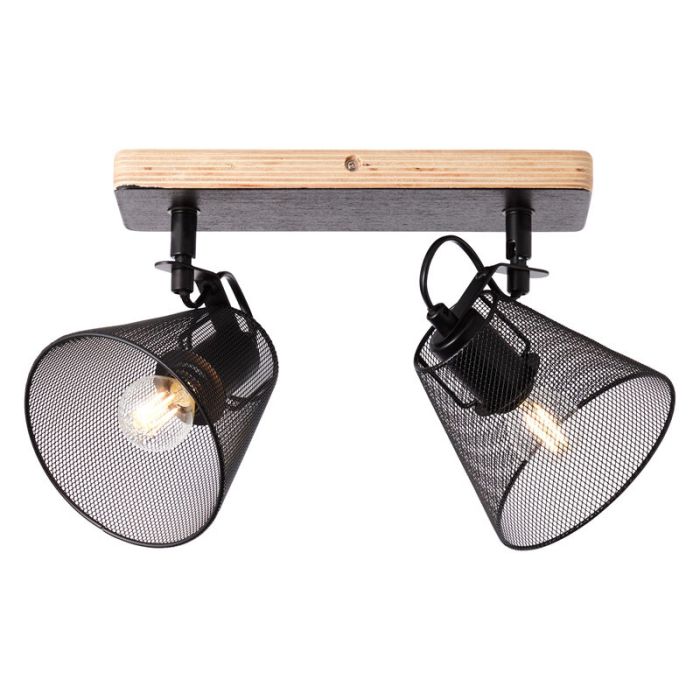 Wood ceiling spotlight black, Havin