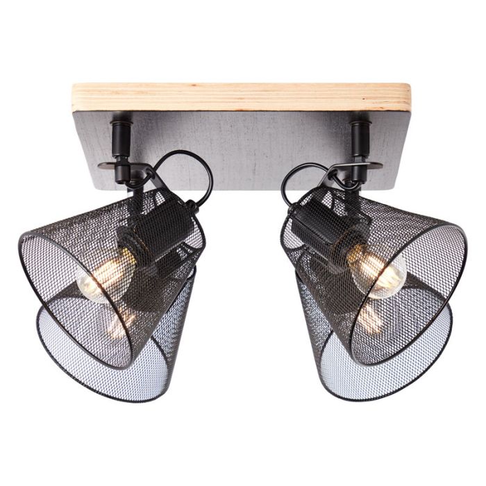 Wood ceiling spotlight black, Havin