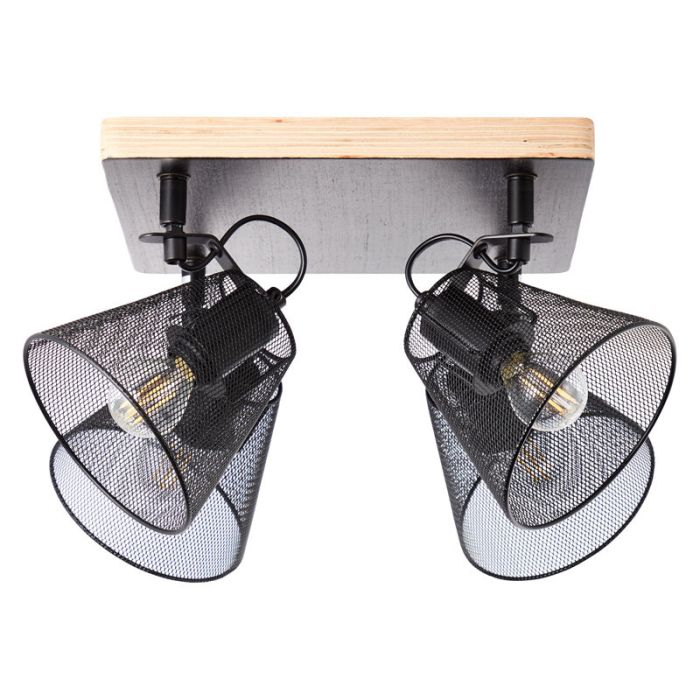 Wood ceiling spotlight black, Havin