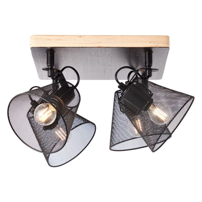 Wood ceiling spotlight black, Havin