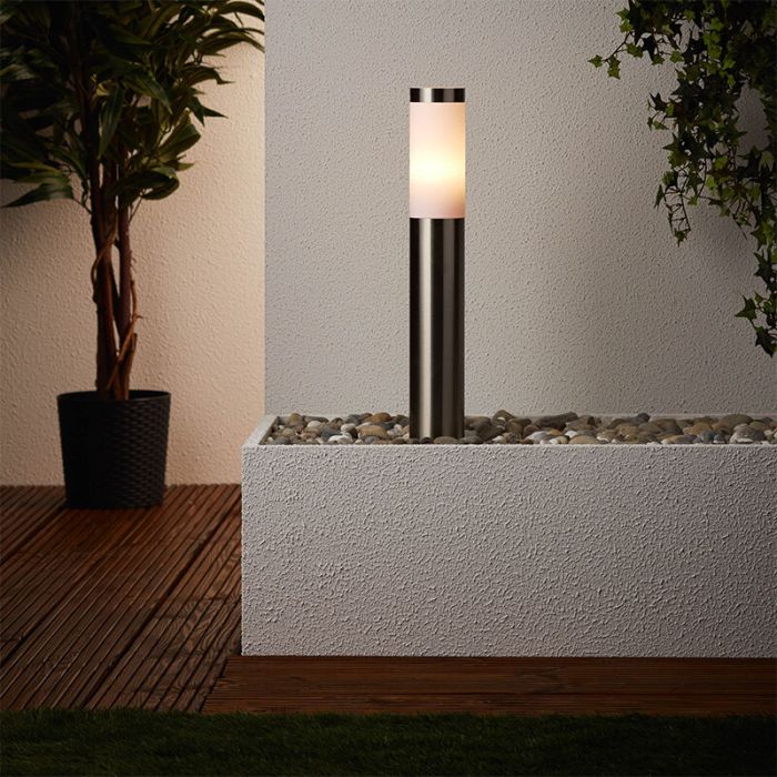 Plastic outdoor light chrome, Tom, IP44