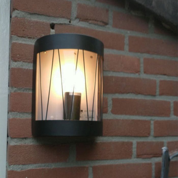 Industrial outdoor light black, Jaynah, IP44