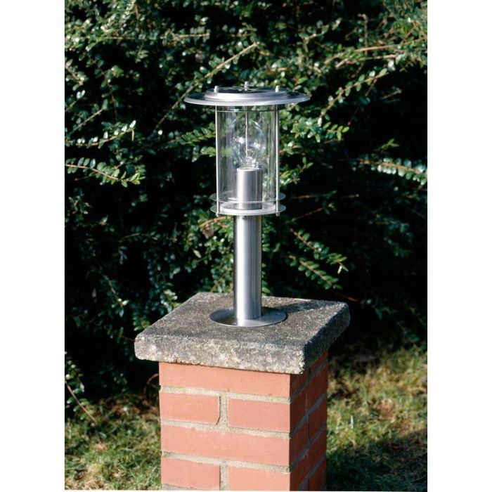Metal outdoor light chrome, Shamayra, IP44