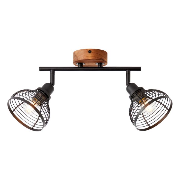 Wood ceiling spotlight brown, Willard