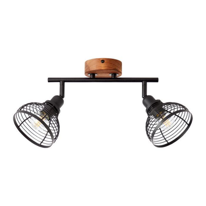 Wood ceiling spotlight brown, Willard