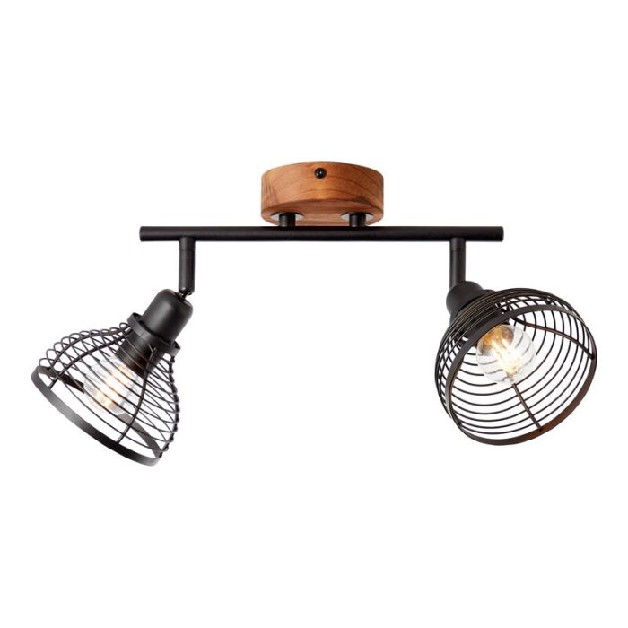 Wood ceiling spotlight brown, Willard