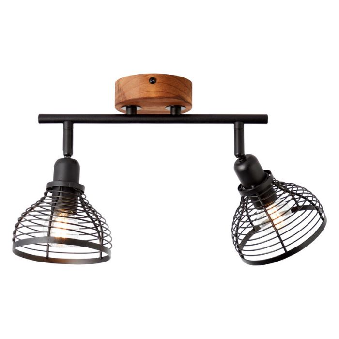 Wood ceiling spotlight brown, Willard