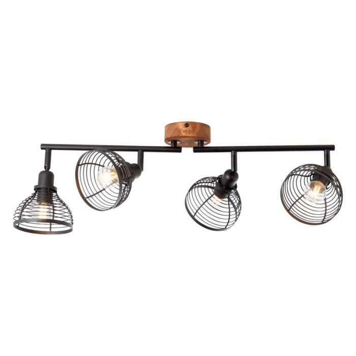 Wood ceiling spotlight brown, Willard