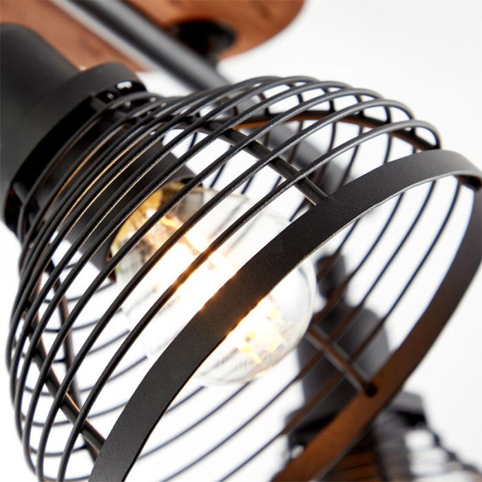 Wood ceiling spotlight brown, Willard