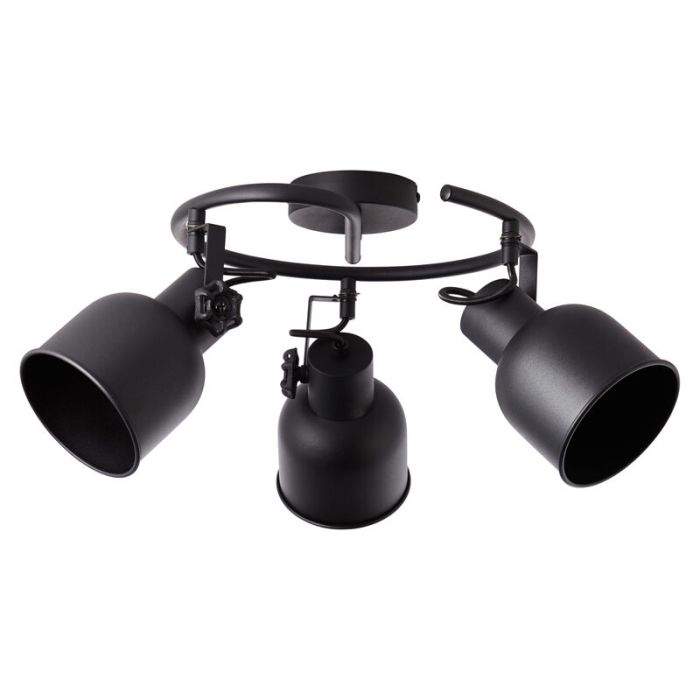 Industrial ceiling spotlight black, Shiva